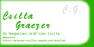 csilla graczer business card